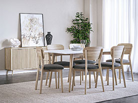 Corndell Global Home Enzo (Flutted) Living and Dining Collection